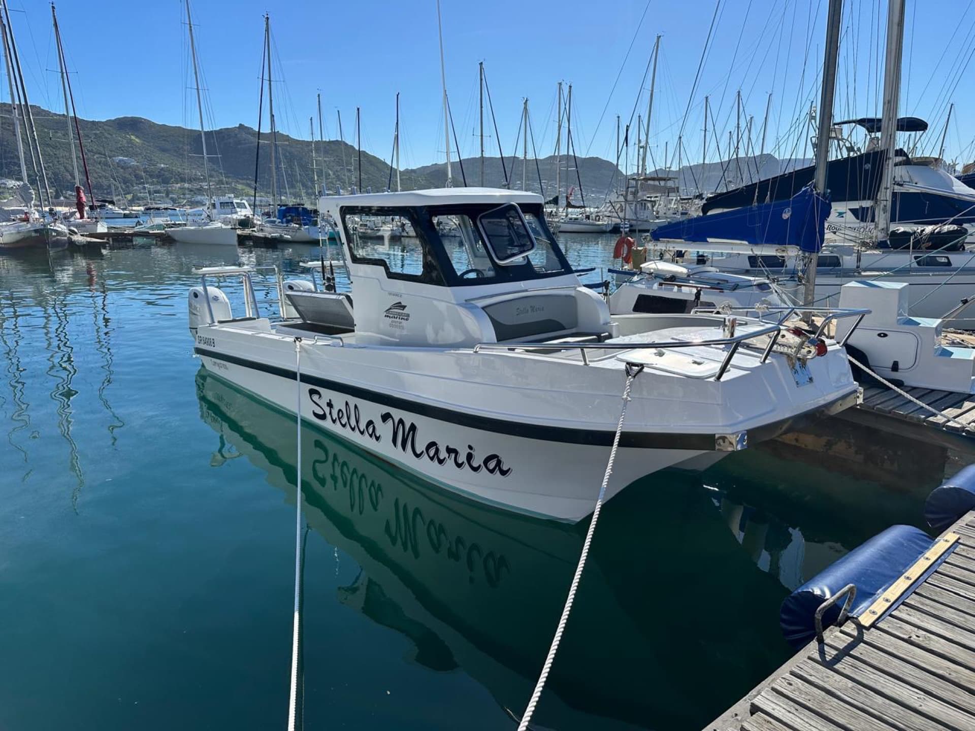 The Stella Maria moored at the Simon's Town marina